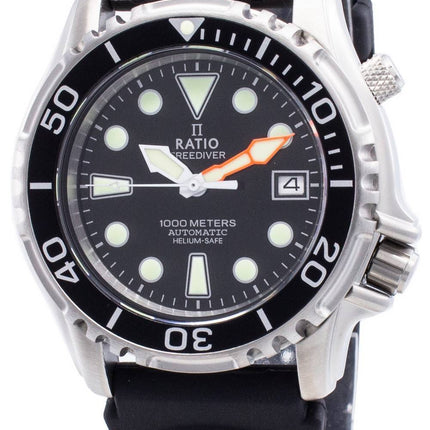 Ratio FreeDiver Helium Safe 1000M Stainless Steel Automatic 1066KE20-33VA-BLK Men's Watch