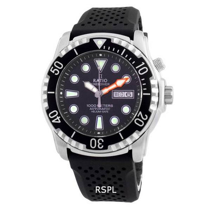 Ratio FreeDiver Helium-Safe 1000M Sapphire Automatic 1068HA90-34VA-BLK Men's Watch