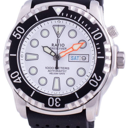 Ratio FreeDiver Helium-Safe 1000M Sapphire Automatic 1068HA90-34VA-WHT Men's Watch