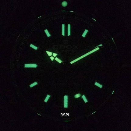 Edox SkyDiver Divers Stainless Steel Green Dial Automatic 801203VMVDN1 80120  3VM VDN1 1000M Mens Watch