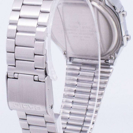 Casio Digital Alarm Chrono Stainless Steel A168WA-1WDF A168WA-1W Unisex Watch