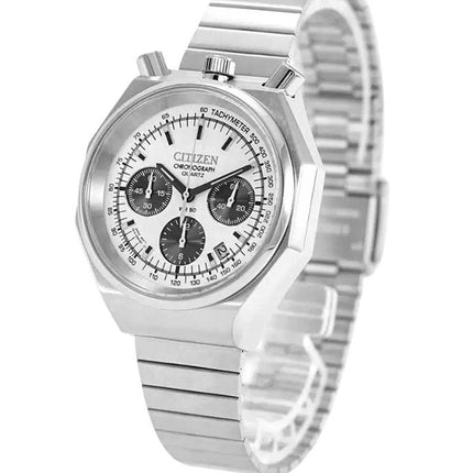 Citizen Tsuno Bull Head Chronograph Stainless Steel Silver Dial Quartz AN3700-62A Men's Watch