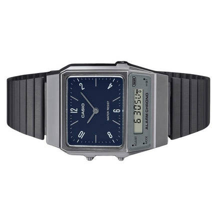 Casio Vintage Analog Digital Dual Time Stainless Steel Bracelet Blue Dial Quartz AQ-800EB-2A Unisex Watch