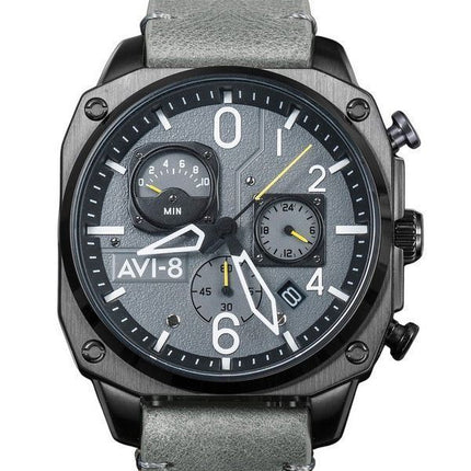 AVI-8 Hawker Hunter Retrograde Chronograph Sea Grey Dial Quartz AV-4052-03 Men's Watch