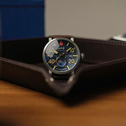 AVI-8 Dambuster 80th Anniversary Royal British Legion Meca-Quartz Limited Edition Navy Blue AV-4108-RBL-02 Mens Watch