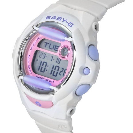 Casio Baby-G Basic Digital White Resin Strap Quartz BG-169PB-7 200M Women's Watch