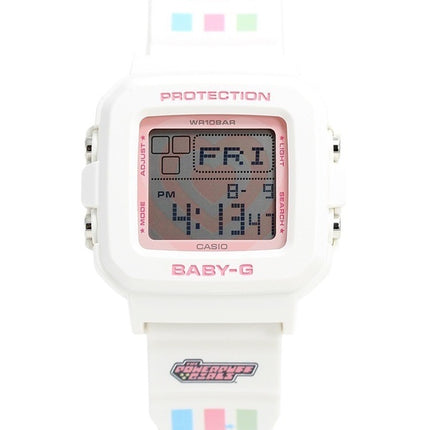 Casio Baby-G Plus The Powerpuff Girls Collaboration Digital Quartz BGD-10KPP-7 100M Women's Watch With Special Holder