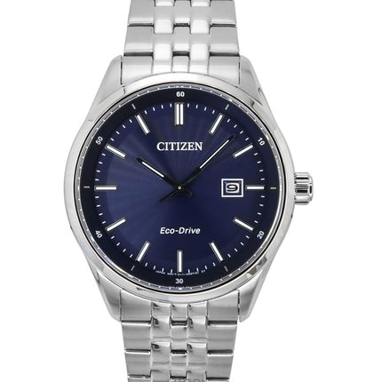 Citizen Eco-Drive Stainless Steel Blue Dial BM7560-59L 100M Men's Watch