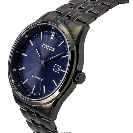 Citizen Eco-Drive Stainless Steel Blue Dial BM7567-50L 100M Men's Watch