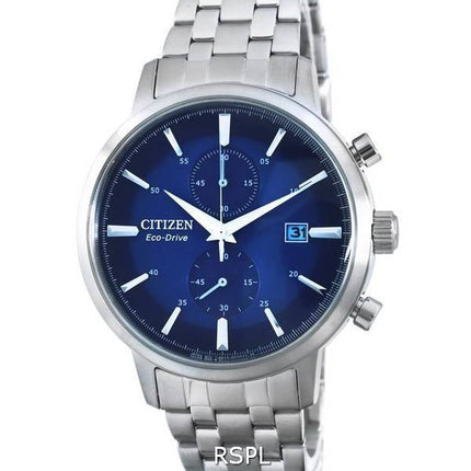 Citizen Classic Blue Dial Stainless Steel Eco-Drive CA7060-88L Mens Watch