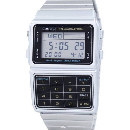 Casio Digital Stainless Steel Data Bank Multi-Lingual DBC-611-1DF DBC611-1DF Men's Watch