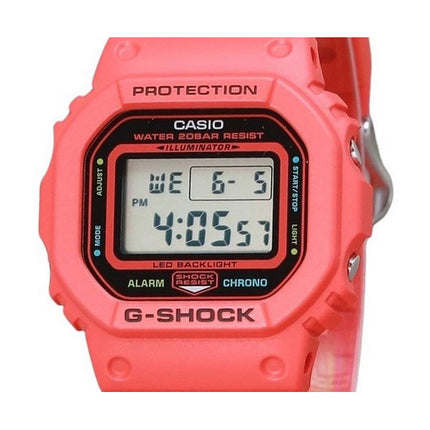 Casio G-Shock Digital Energy Park Series Red Bio Based Resin Strap Quartz DW-5600EP-4 200M Mens Watch