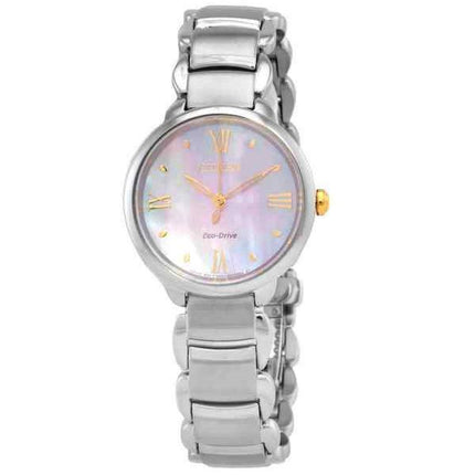 Citizen L Series Eco-Drive Stainless Steel Mother of Pearl Dial EM0927-87Y Womens Watch