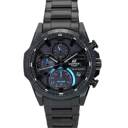 Casio Edifice Analog Chronograph Stainless Steel Black Dial Solar EQS-940DC-1B 100M Men's Watch