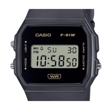 Casio POP Digital Gray Bio Based Resin Strap Quartz F-91WB-8A Unisex Watch