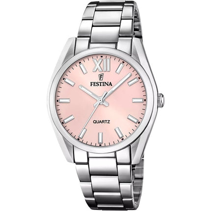 Festina Alegria Stainless Steel Pink Dial Quartz F20622-2 Women's Watch