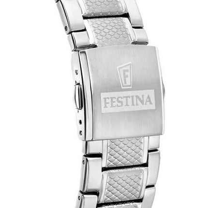 Festina Timeless Chronograph Stainless Steel Black Dial Quartz F20668-6 100M Men's Watch