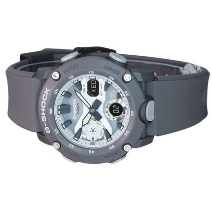 Casio G-Shock Hidden Glow Series Analog Digital Resin Strap Grey Dial Quartz GA-2000HD-8A 200M Mens Watch