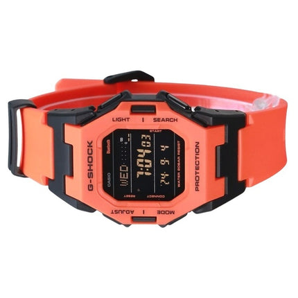 Casio G-Shock Digital Smartphone Link Bio-Based Orange Resin Strap Quartz GD-B500FL-4 200M Men's Watch