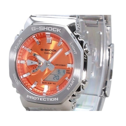 Casio G-Shock G-Steel Analog Digital Orange Dial Quartz GM-2110D-4A 200M Men's Watch