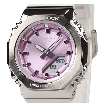 Casio G-Shock Analog Digital Bio-Based Resin Strap Pink Dial Quartz GM-S2110-7A6 200M Women's Watch