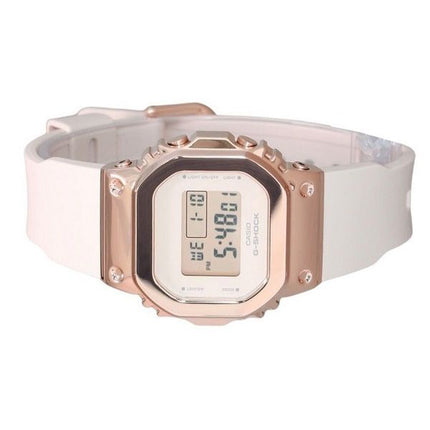 Casio G-Shock Digital Pink Gold Ion Plated Bezel Resin Strap Quartz GM-S5600UPG-4 200M Women's Watch