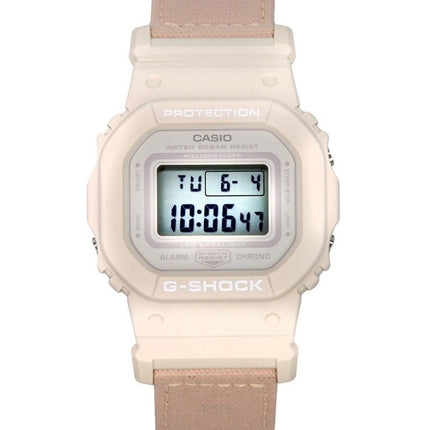 Casio G-Shock Digital Organic Pink Cloth Strap Bio-Based Resin Quartz GMD-S5600CT-4 200M Women's Watch