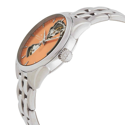 Hamilton Jazzmaster Stainless Steel Apricot Open Heart Dial Automatic H32215100 Women's Watch