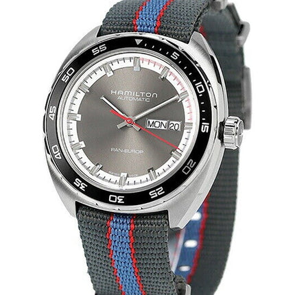 Hamilton American Classic Pan Europ Fabric Strap Gray Dial Automatic H35415982 Men's Watch