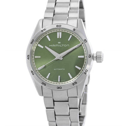 Hamilton Jazzmaster Performer Stainless Steel Green Dial Automatic H36105160 100M Women's Watch