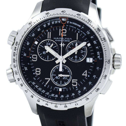 Hamilton Khaki Aviation X-Wind Chronograph Quartz GMT H77912335 Men's Watch