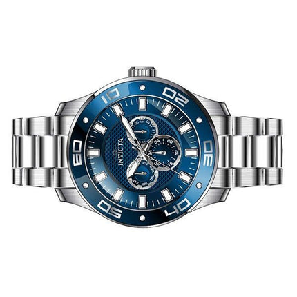 Invicta Pro Diver Scuba GMT Stainless Steel Blue Dial Quartz 45757 100M Men's Watch