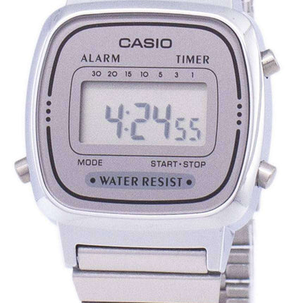 Casio Digital Stainless Steel Alarm Timer LA670WA-7DF LA670WA-7 Women's Watch