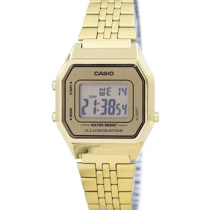 Casio Digital Quartz Stainless Steel Illuminator LA680WGA-9DF LA680WGA-9 Women's Watch