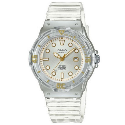 Casio POP Analog Resin Strap Silver Dial Translucent Quartz LRW-200HS-7EV 100M Women's Watch