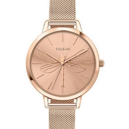 Oui  Me Grande Amourette Rose Gold Tone Stainless Steel Quartz ME010035 Womens Watch