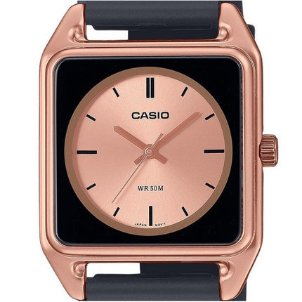 Casio Standard Analog Resin Strap Rose Gold Dial Quartz MTP-B170-5EV Men's Watch