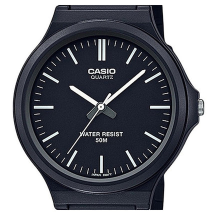 Casio Youth Analog Resin Strap Black Dial Quartz MW-240-1EV Men's Watch