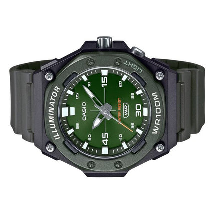 Casio Standard Analog Resin Strap Green Dial Quartz MW-620H-3AV 100M Men's Watch