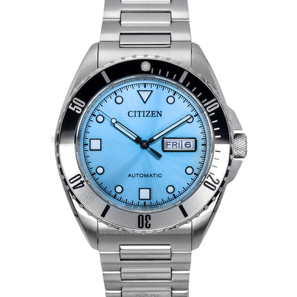 Citizen Sport Stainless Steel Light Blue Dial Automatic NH7530-52L 100M Men's Watch