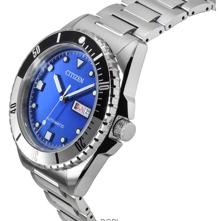 Citizen Sport Stainless Steel Blue Dial Automatic NH7530-52M 100M Men's Watch