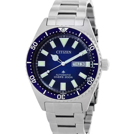 Citizen Promaster Mechanical Stainless Steel Blue Dial Automatic Diver's NY0129-58L 200M Men's Watch