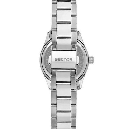 Sector 270 Just Time Crystal Accents Stainless Steel Silver Dial Quartz R3253578509 Womens Watch