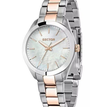 Sector 220 Just Time Two Tone Stainless Steel Mother Of Pearl Dial Quartz R3253588520 Womens Watch