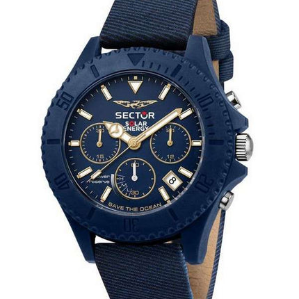 Sector Save The Ocean Chronograph Blue Matt Dial Quartz R3271739001 Men's Watch