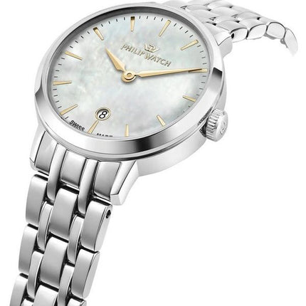 Philip Watch Audrey Stainless Steel Mother Of Pearl Dial Quartz R8253150513 Womens Watch