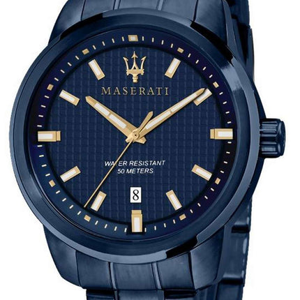 Maserati Blue Edition Blue Dial Stainless Steel Quartz R8853141002 Mens Watch