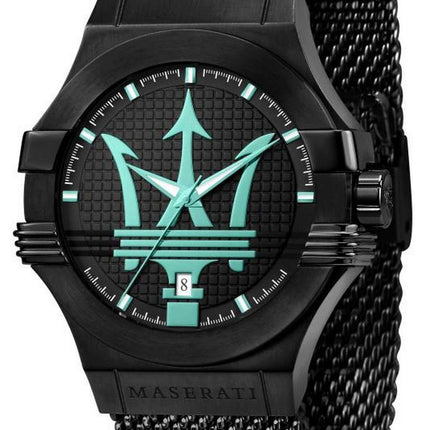 Maserati Aqua Edition Black Dial Stainless Steel Quartz R8853144002 100M Mens Watch