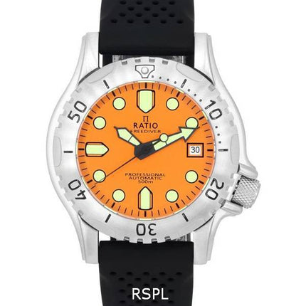 Ratio FreeDiver Professional Sapphire Orange Dial Automatic RTF017 500M Men's Watch