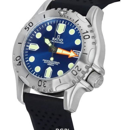 Ratio FreeDiver Professional Sapphire Blue Sunray Dial Automatic RTF019 500M Men's Watch